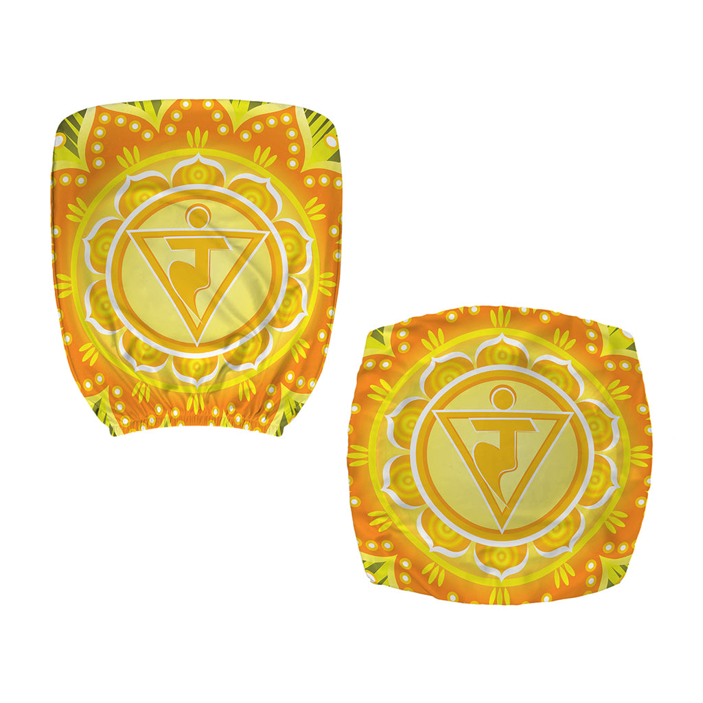 Manipura Chakra Mandala Print Office Chair Cover