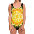 Manipura Chakra Mandala Print One Piece Swimsuit