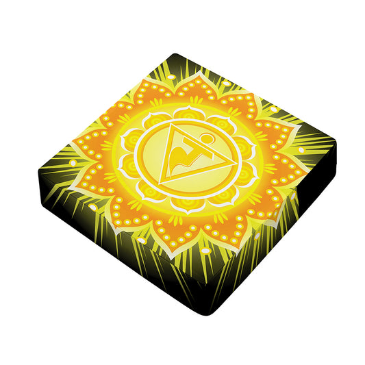 Manipura Chakra Mandala Print Outdoor Seat Cushion Cover