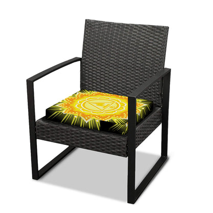 Manipura Chakra Mandala Print Outdoor Seat Cushion Cover