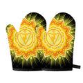 Manipura Chakra Mandala Print Oven Mitts