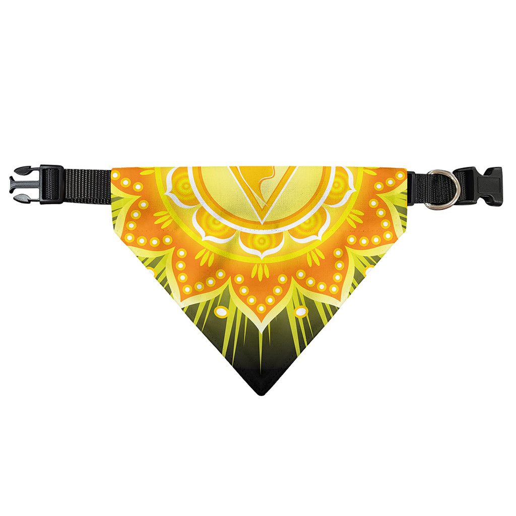 Manipura Chakra Mandala Print Over The Collar Dog Bandana