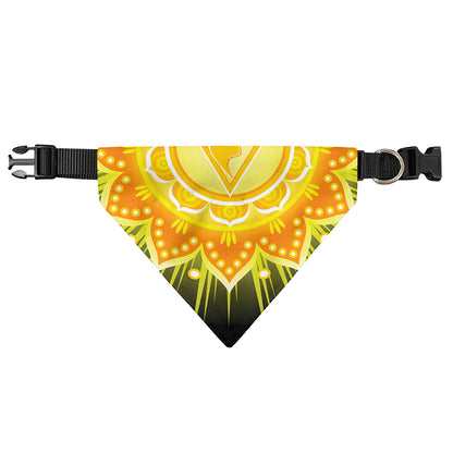 Manipura Chakra Mandala Print Over The Collar Dog Bandana