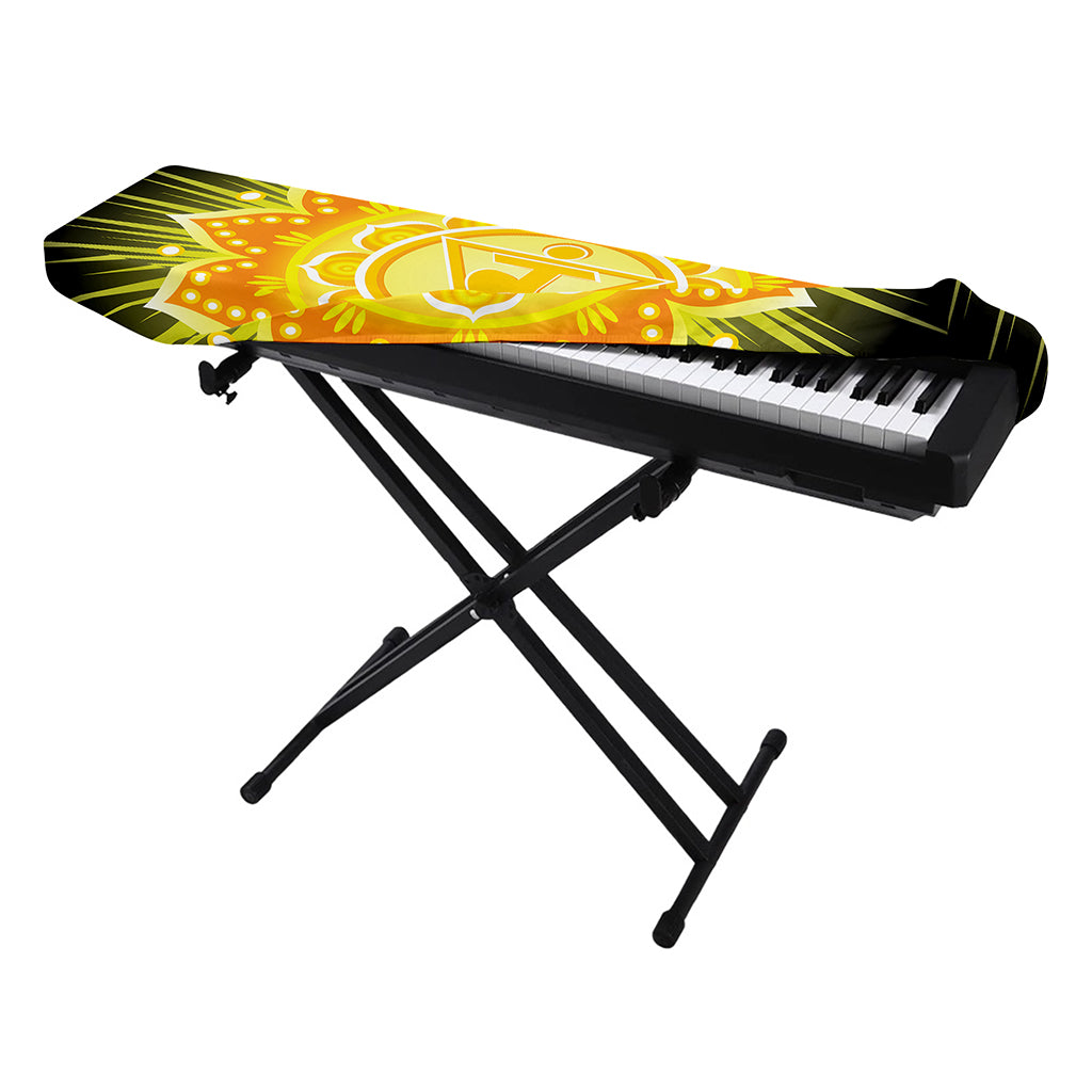 Manipura Chakra Mandala Print Piano Keyboard Cover