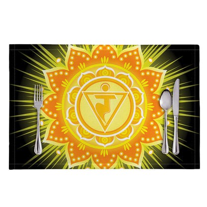 Manipura Chakra Mandala Print Placemat