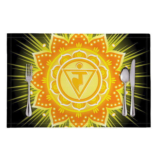 Manipura Chakra Mandala Print Placemat