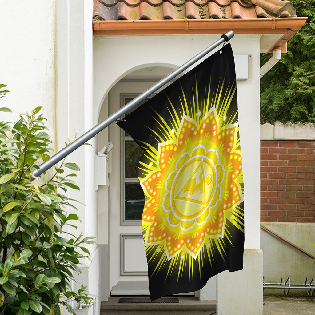 Manipura Chakra Mandala Print Polyester Flag