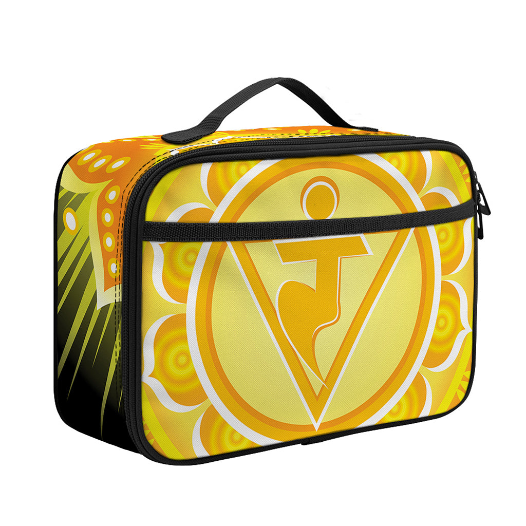 Manipura Chakra Mandala Print Portable Lunch Bag