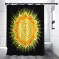 Manipura Chakra Mandala Print Premium Shower Curtain