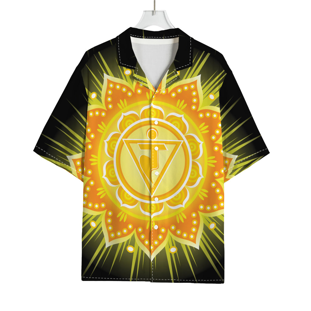 Manipura Chakra Mandala Print Rayon Hawaiian Shirt