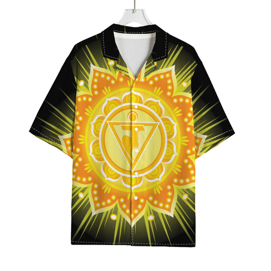 Manipura Chakra Mandala Print Rayon Hawaiian Shirt
