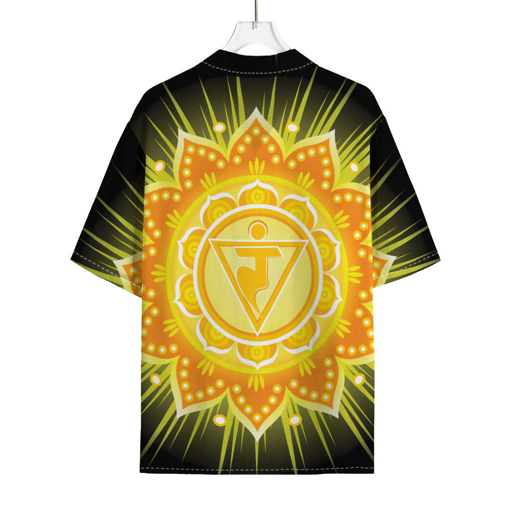 Manipura Chakra Mandala Print Rayon Hawaiian Shirt