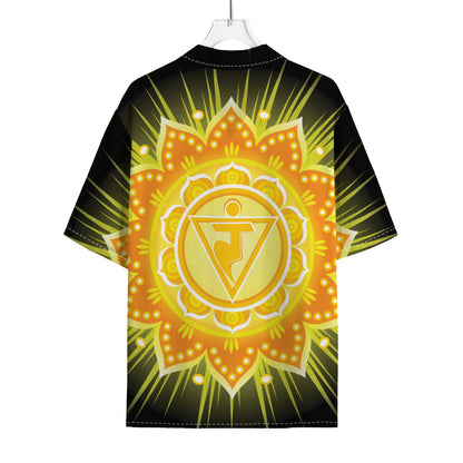 Manipura Chakra Mandala Print Rayon Hawaiian Shirt