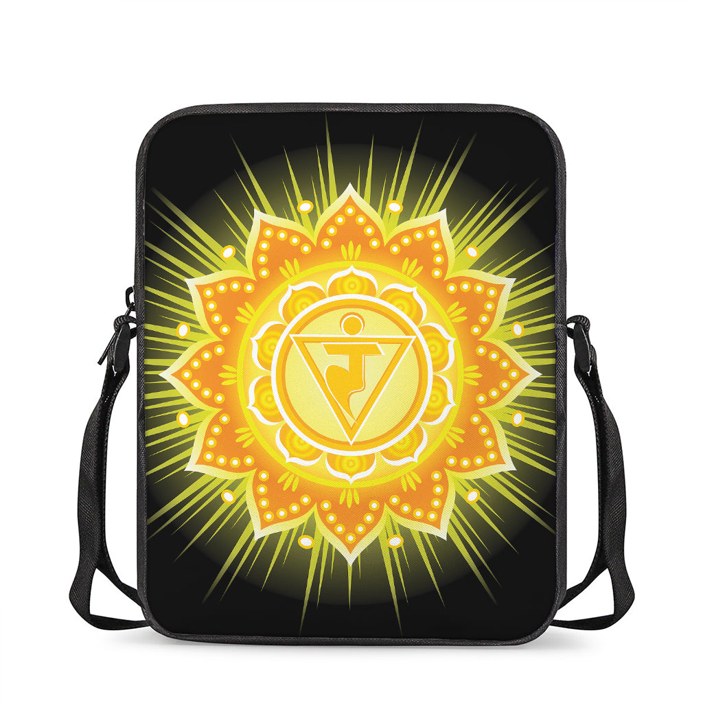 Manipura Chakra Mandala Print Rectangular Crossbody Bag