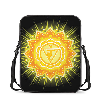 Manipura Chakra Mandala Print Rectangular Crossbody Bag
