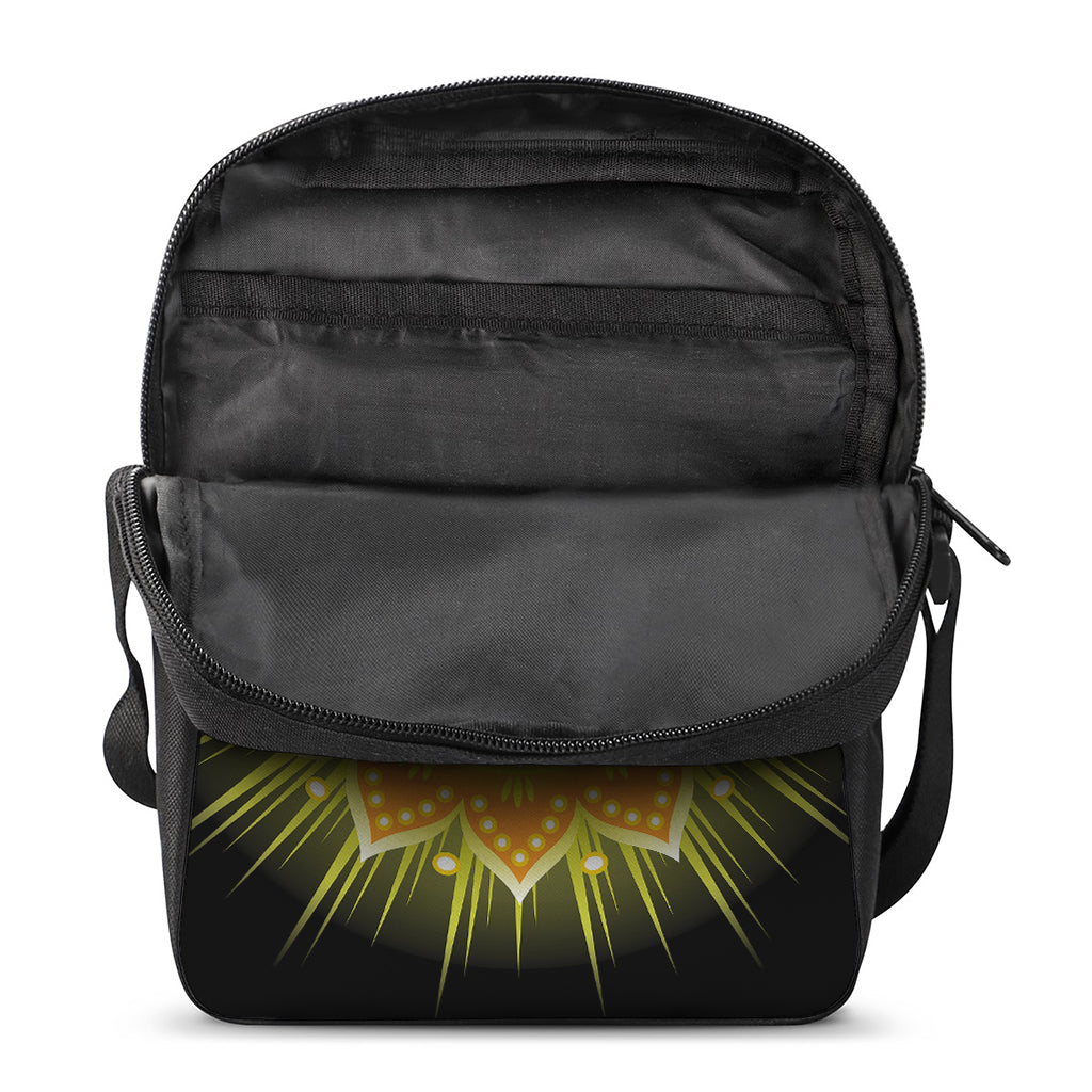Manipura Chakra Mandala Print Rectangular Crossbody Bag