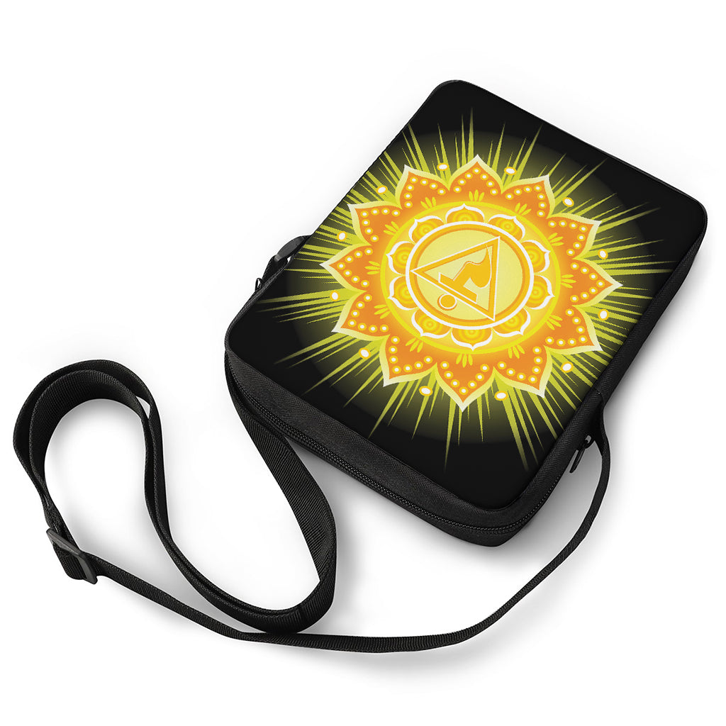 Manipura Chakra Mandala Print Rectangular Crossbody Bag