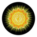 Manipura Chakra Mandala Print Round Floor Mat