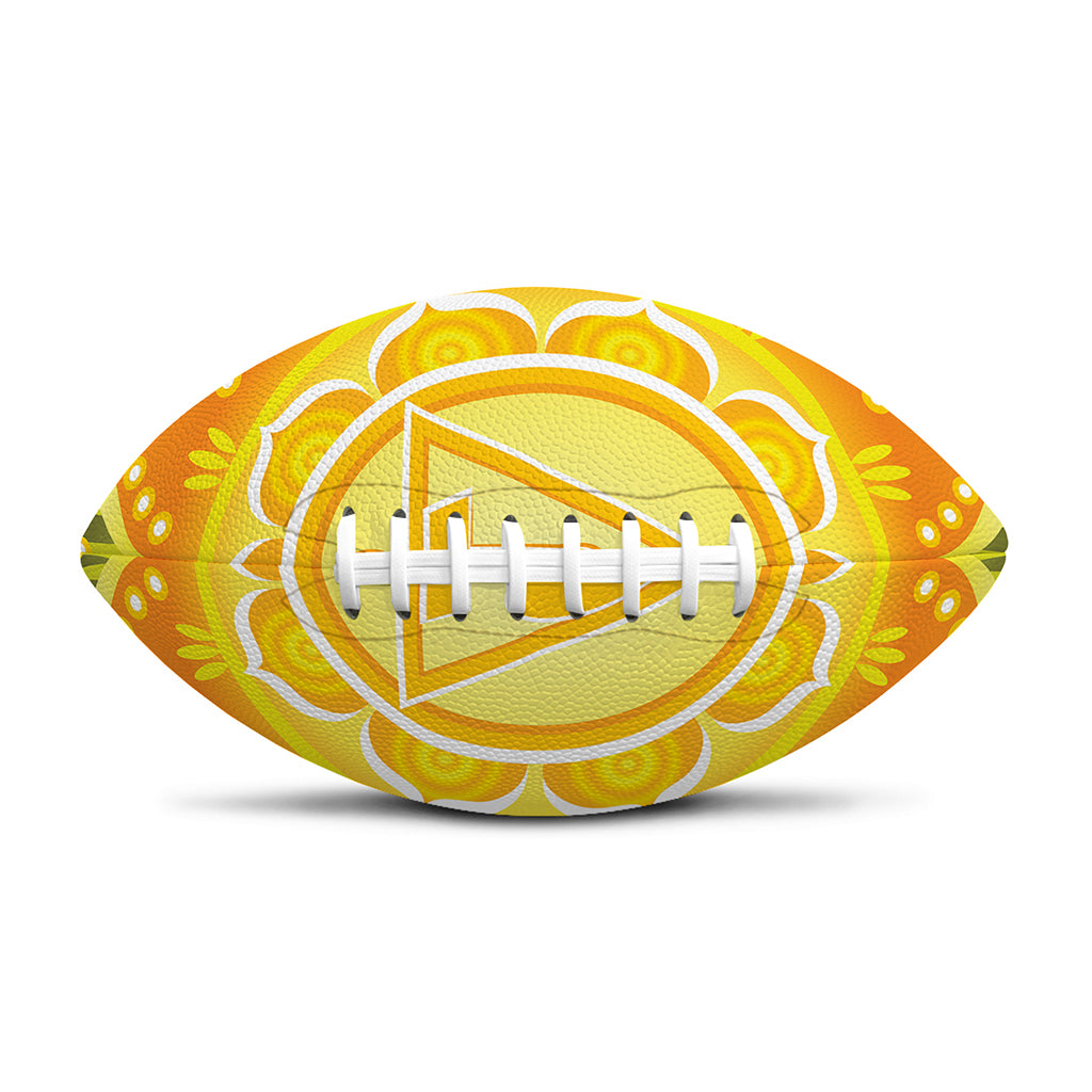 Manipura Chakra Mandala Print Rugby Ball