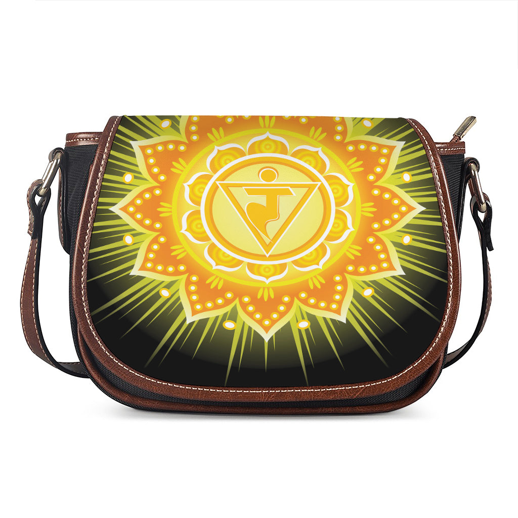 Manipura Chakra Mandala Print Saddle Bag