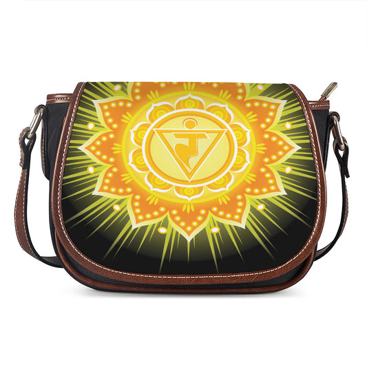 Manipura Chakra Mandala Print Saddle Bag