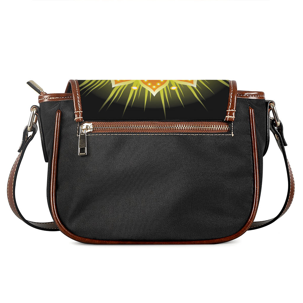Manipura Chakra Mandala Print Saddle Bag