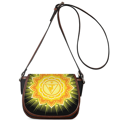 Manipura Chakra Mandala Print Saddle Bag
