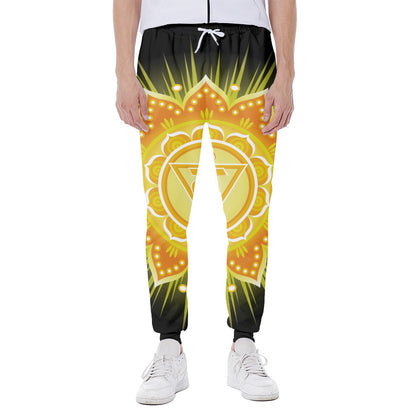 Manipura Chakra Mandala Print Scuba Joggers