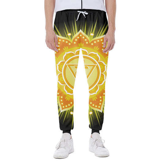 Manipura Chakra Mandala Print Scuba Joggers