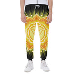 Manipura Chakra Mandala Print Scuba Joggers