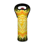 Manipura Chakra Mandala Print Single Neoprene Wine Tote