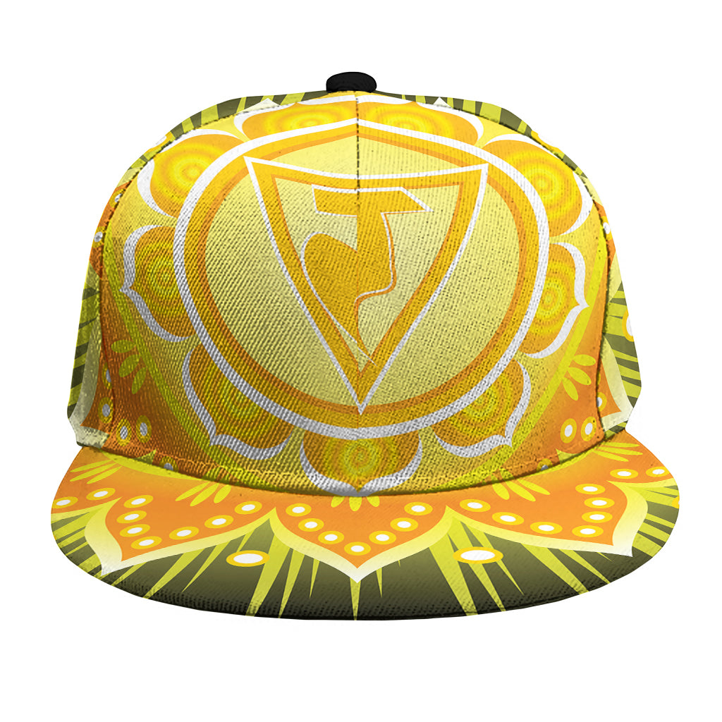 Manipura Chakra Mandala Print Snapback Cap