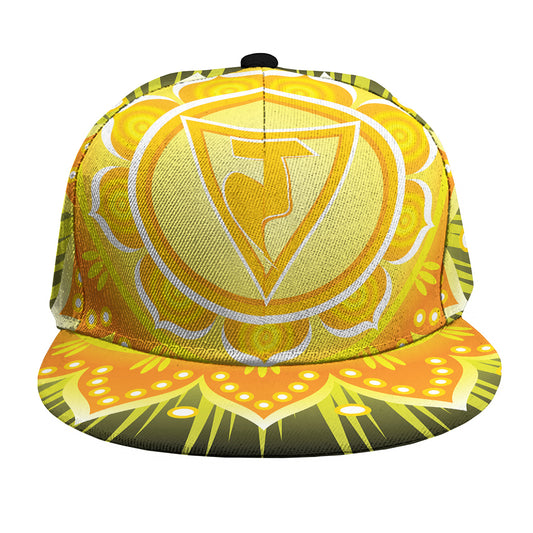 Manipura Chakra Mandala Print Snapback Cap