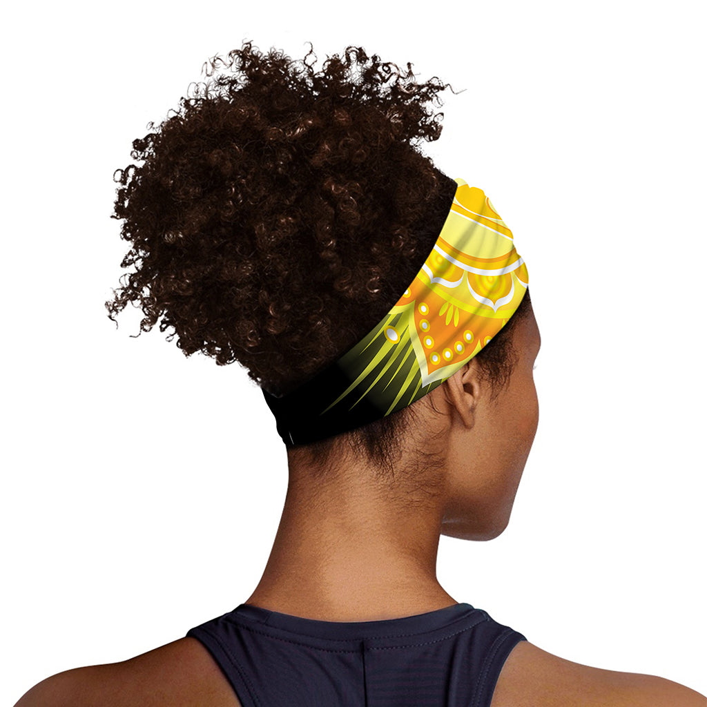 Manipura Chakra Mandala Print Sports Headband