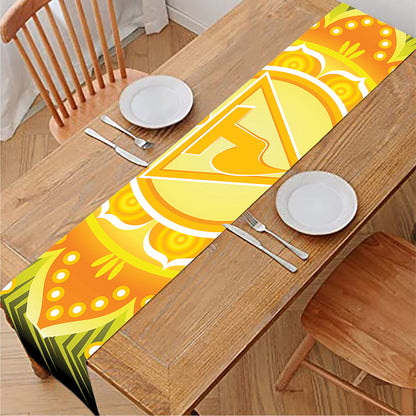 Manipura Chakra Mandala Print Table Runner