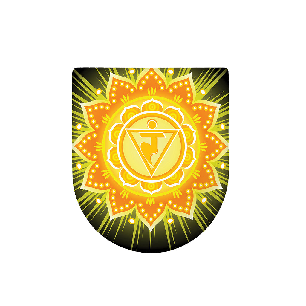 Manipura Chakra Mandala Print Toilet Lid Cover
