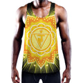 Manipura Chakra Mandala Print Men's Workout Tank Top