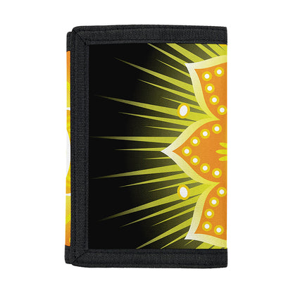 Manipura Chakra Mandala Print Trifold Wallet