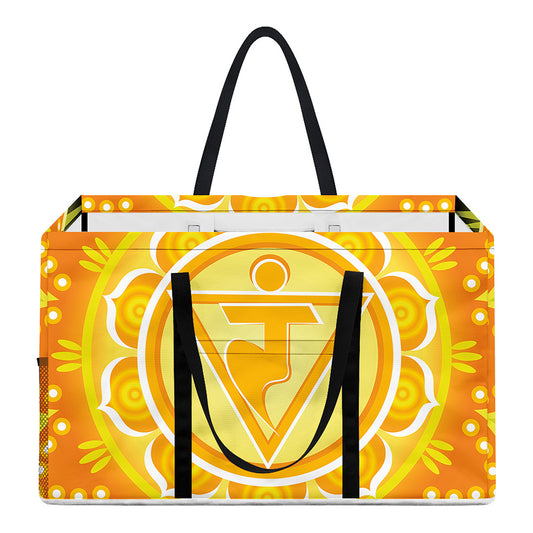 Manipura Chakra Mandala Print Utility Tote Bag