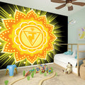 Manipura Chakra Mandala Print Wall Sticker