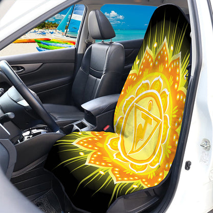 Manipura Chakra Mandala Print Waterproof Car Seat Cover