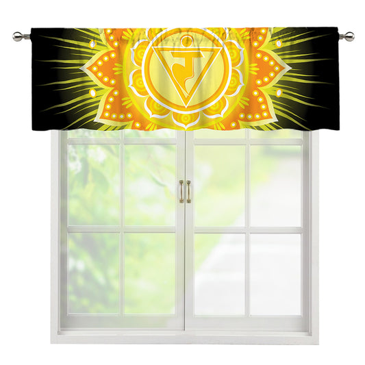 Manipura Chakra Mandala Print Window Valance