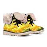 Manipura Chakra Mandala Print Winter Boots