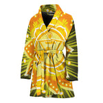 Manipura Chakra Mandala Print Women's Bathrobe