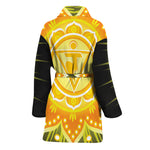 Manipura Chakra Mandala Print Women's Bathrobe
