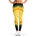 Manipura Chakra Mandala Print Women's Leggings