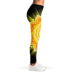 Manipura Chakra Mandala Print Women's Leggings