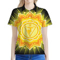 Manipura Chakra Mandala Print Women's Polo Shirt