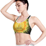 Manipura Chakra Mandala Print Women's Sports Bra