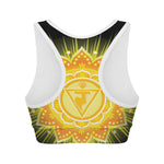 Manipura Chakra Mandala Print Women's Sports Bra
